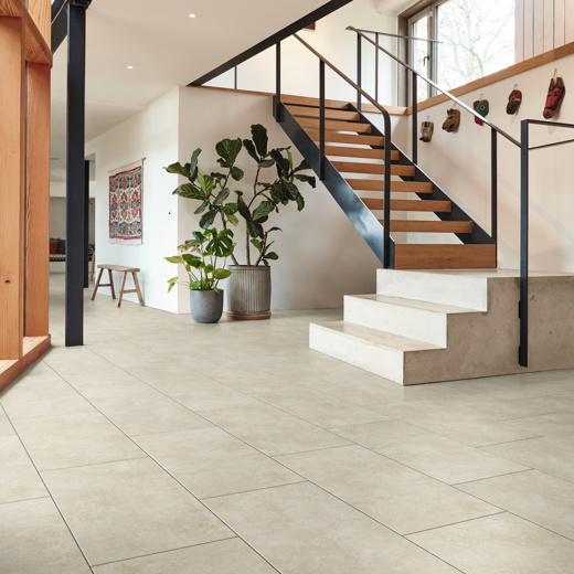 Karndean Art Select Glue Down: Pavimento Crema Luxury Vinyl Tile LM40 Room Scene