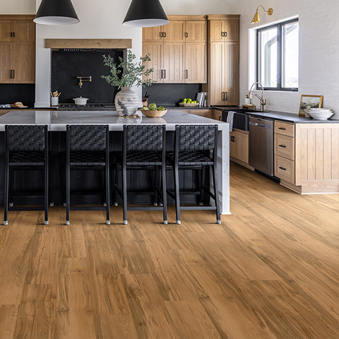 Tarkett EverGen Collection: Endless Maple Bourbon Luxury Vinyl Plank WP021 Room Scene
