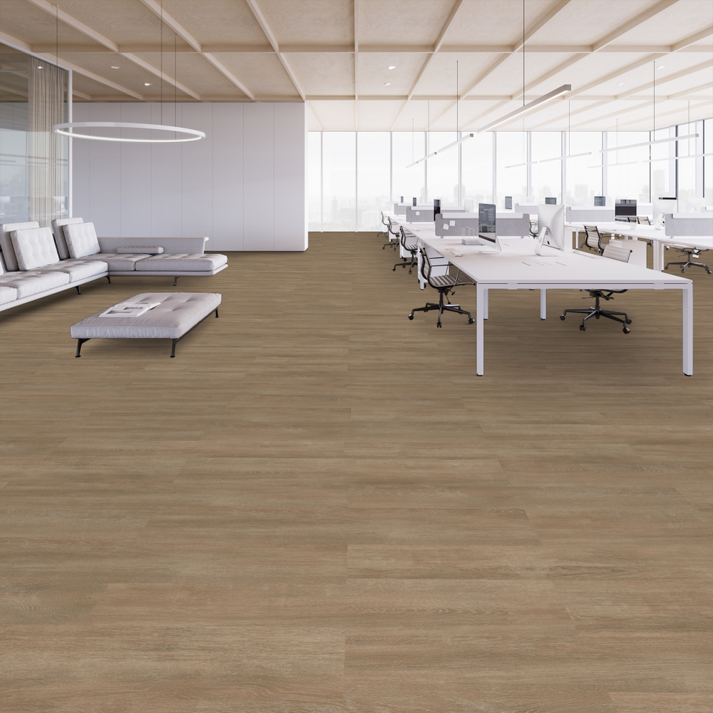 Shaw Abide & Inhabit: Tahini Oak Luxury Vinyl Plank 4107V-07240 Room Scene