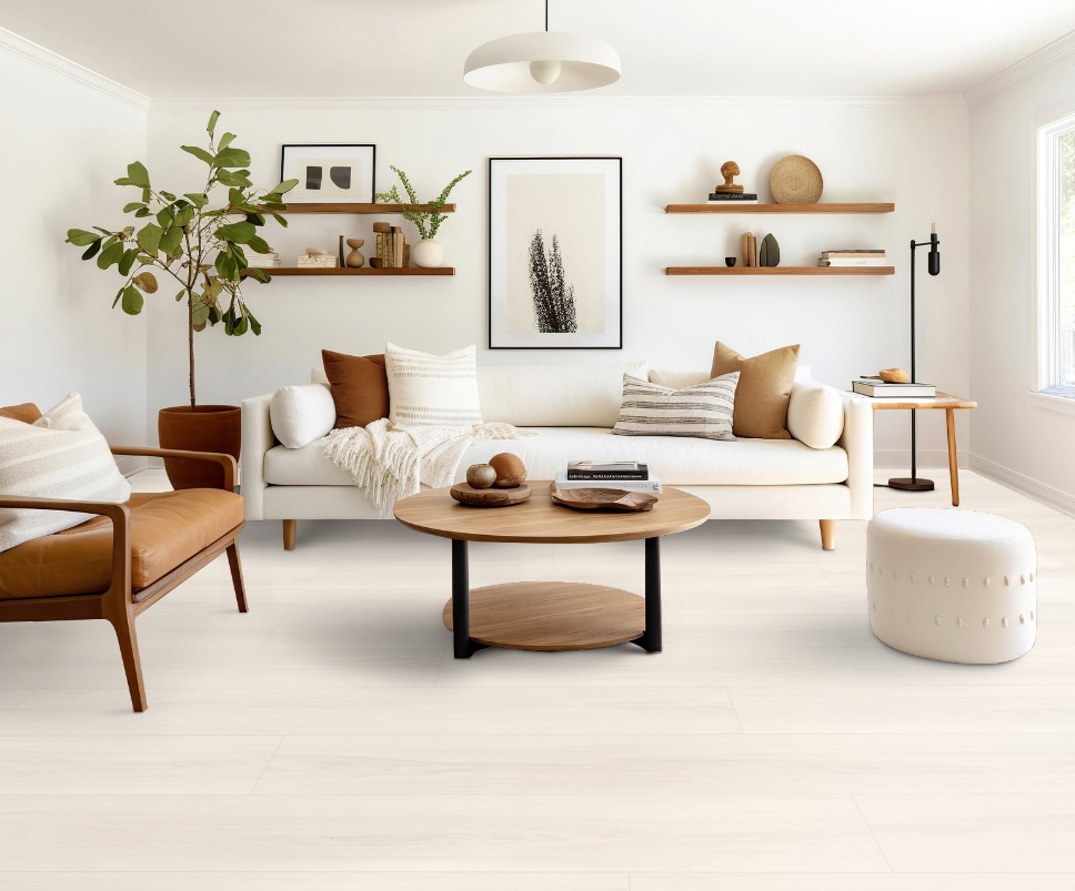 Stanton Nuvo Max 8: Studio Grove White Glove 12mm Laminate with Attached Pad 89403 Room Scene