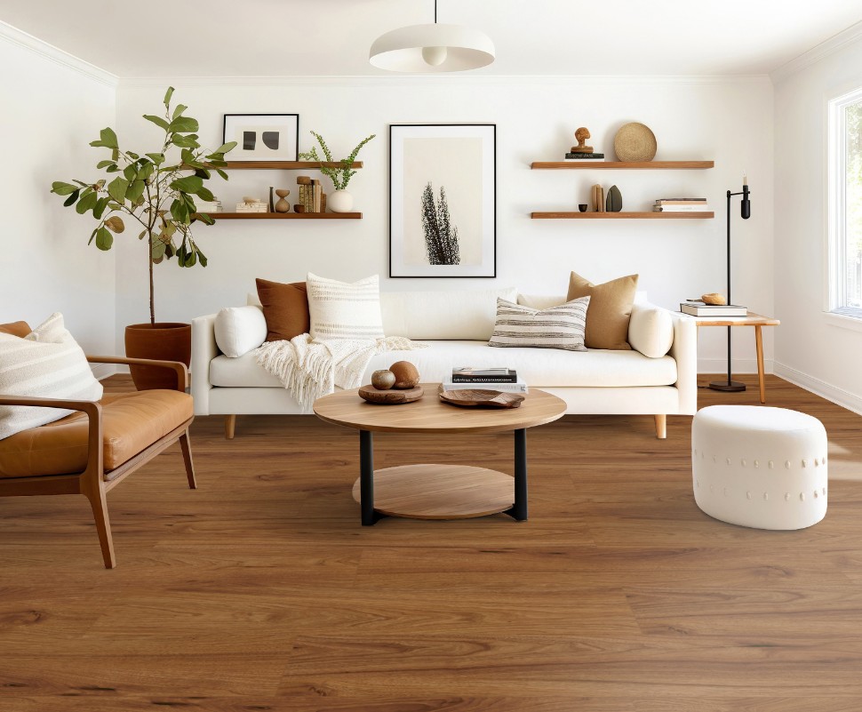 Stanton Nuvo Max 8: Peak Point Tavern 12mm Laminate with Attached Pad 91202 Room Scene