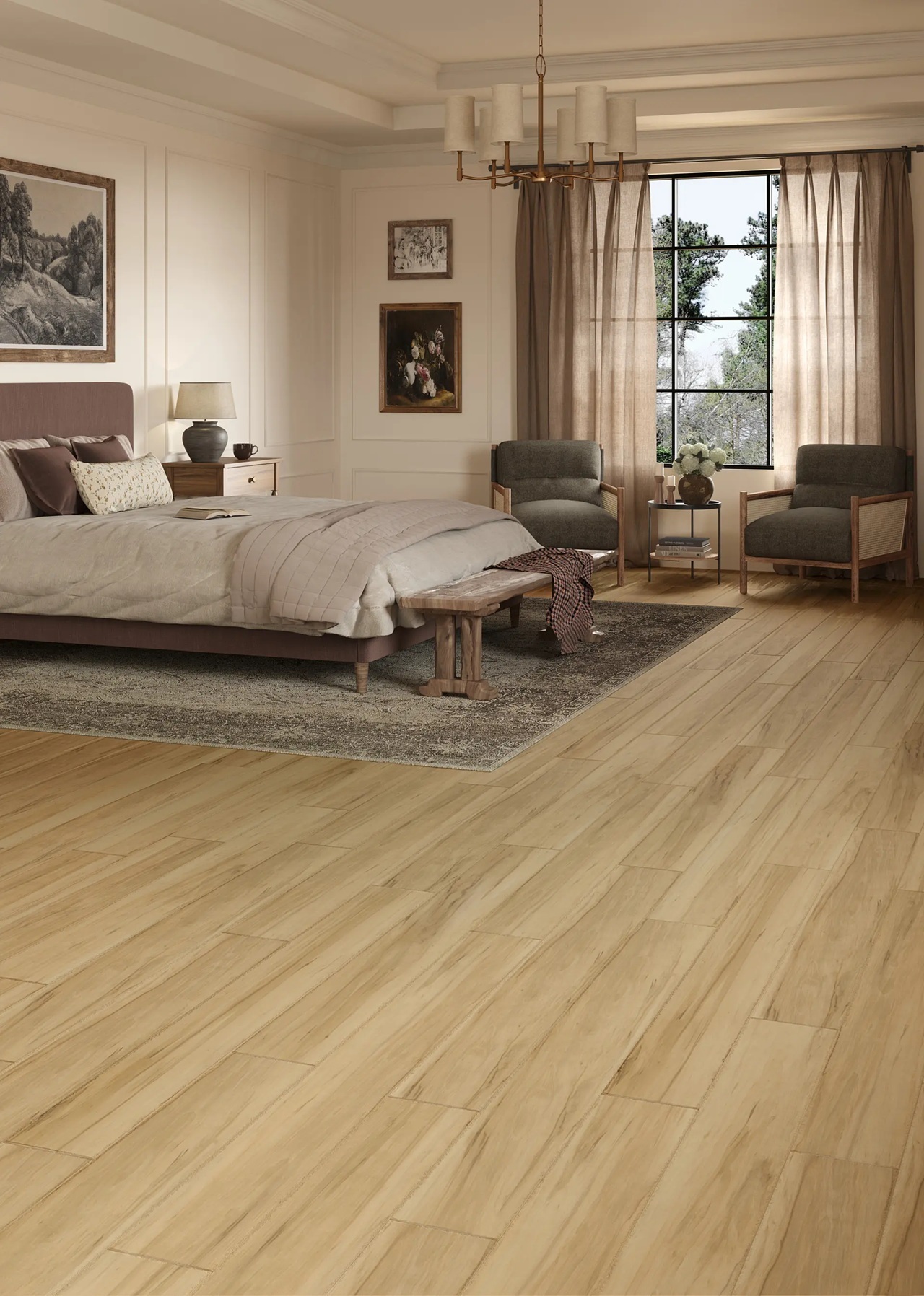 Mannington Adura Rigid Collection Water Proof Luxury Vinyl Plank with CraftedEdge: Gala Blossom RPB800 Room Scene