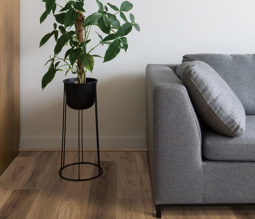 USFloors Coretec Pro Plus Enhanced: Westlake Hickory Engineered Luxury Vinyl Plank with Cork Comfort VV492-02045 Room Scene