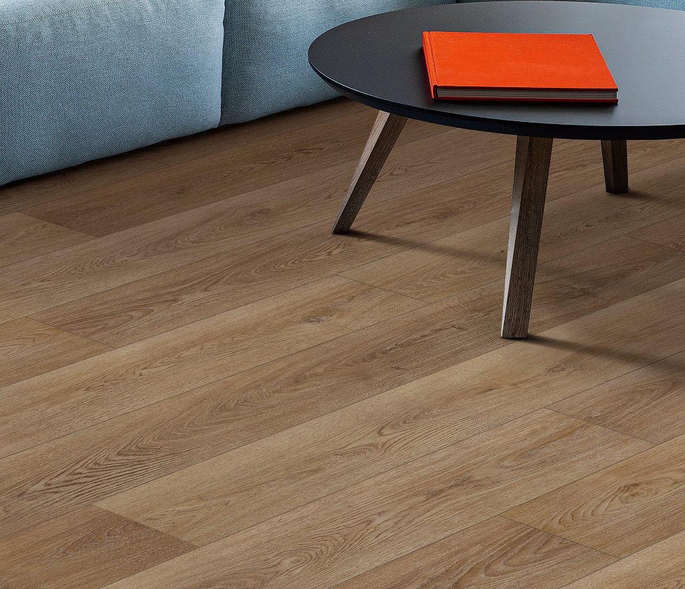 USFloors Coretec Originals Premium: Saddle Oak Engineered Luxury Vinyl Plank CR500-04058 Room Scene