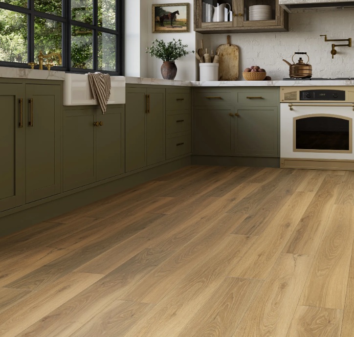 Mannington Adura Flex Luxury Vinyl Plank: Highland Oak Forest Glen FXP790 Room Scene