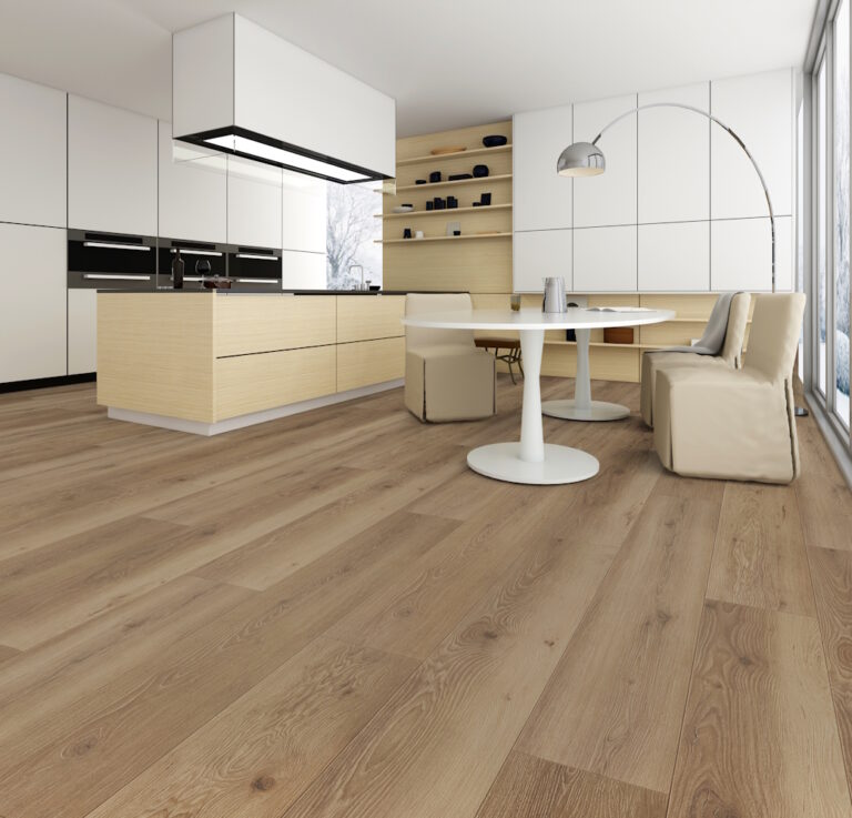 Casabella Laminate MauiMtn XL: Jolly Mon 9" x 60" Waterproof Laminate Plank with Attached Pad CBLSN628JMP   Room Scene