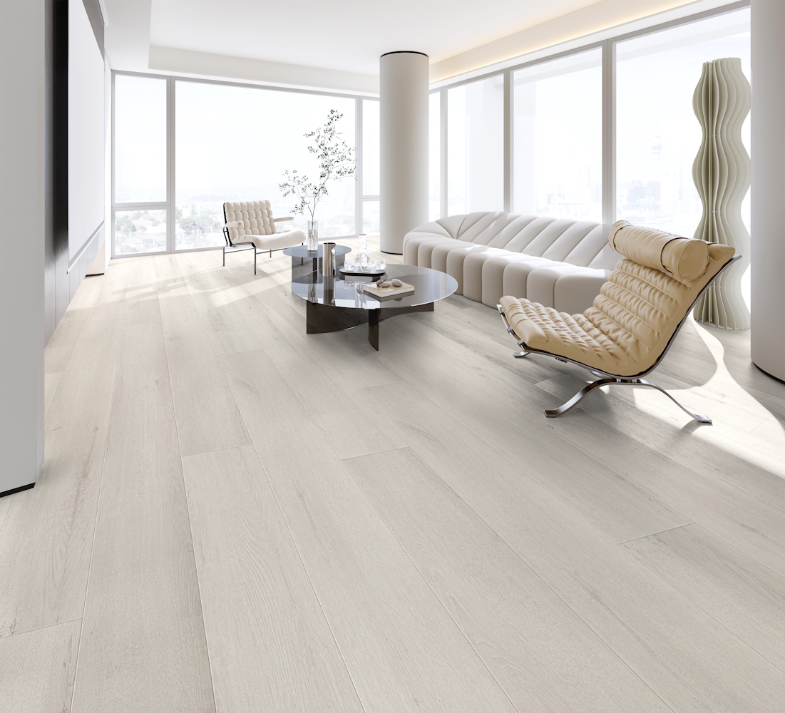 Casabella Laminate MauiMtn XL: Lei 9" x 60" Waterproof Laminate Plank with Attached Pad CBLSN630LEP Room Scene