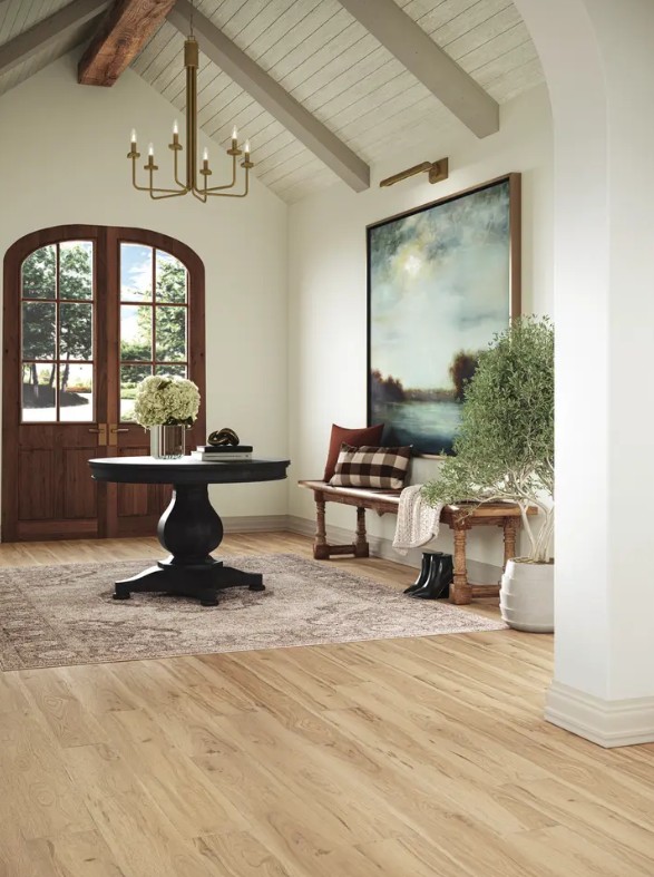 Mannington Adura Rigid Collection Water Proof Luxury Vinyl Plank: Preservation Fossil RPB770V Room Scene