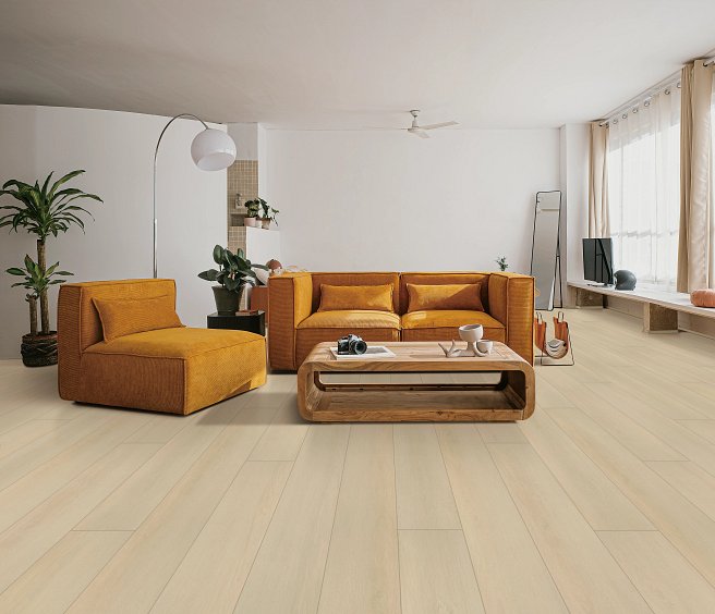 USFloors Coretec Originals Enhanced: Champagne Mist Oak Engineered Luxury Vinyl Plank CR501-05085 Room Scene