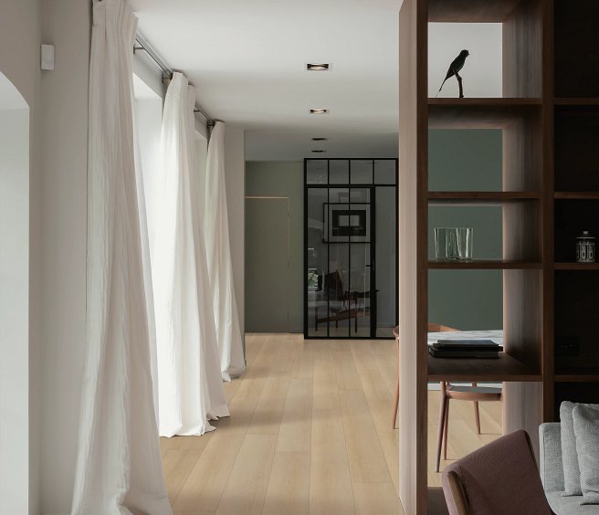 USFloors Coretec Originals Enhanced: Antique Pearl Oak Engineered Luxury Vinyl Plank CR501-05088 Room Scene