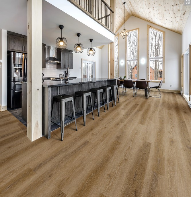 Stanton Natural Beauty Max 7: Hartford Warm Saddle Decorative Waterproof Flooring 68510 Room Scene