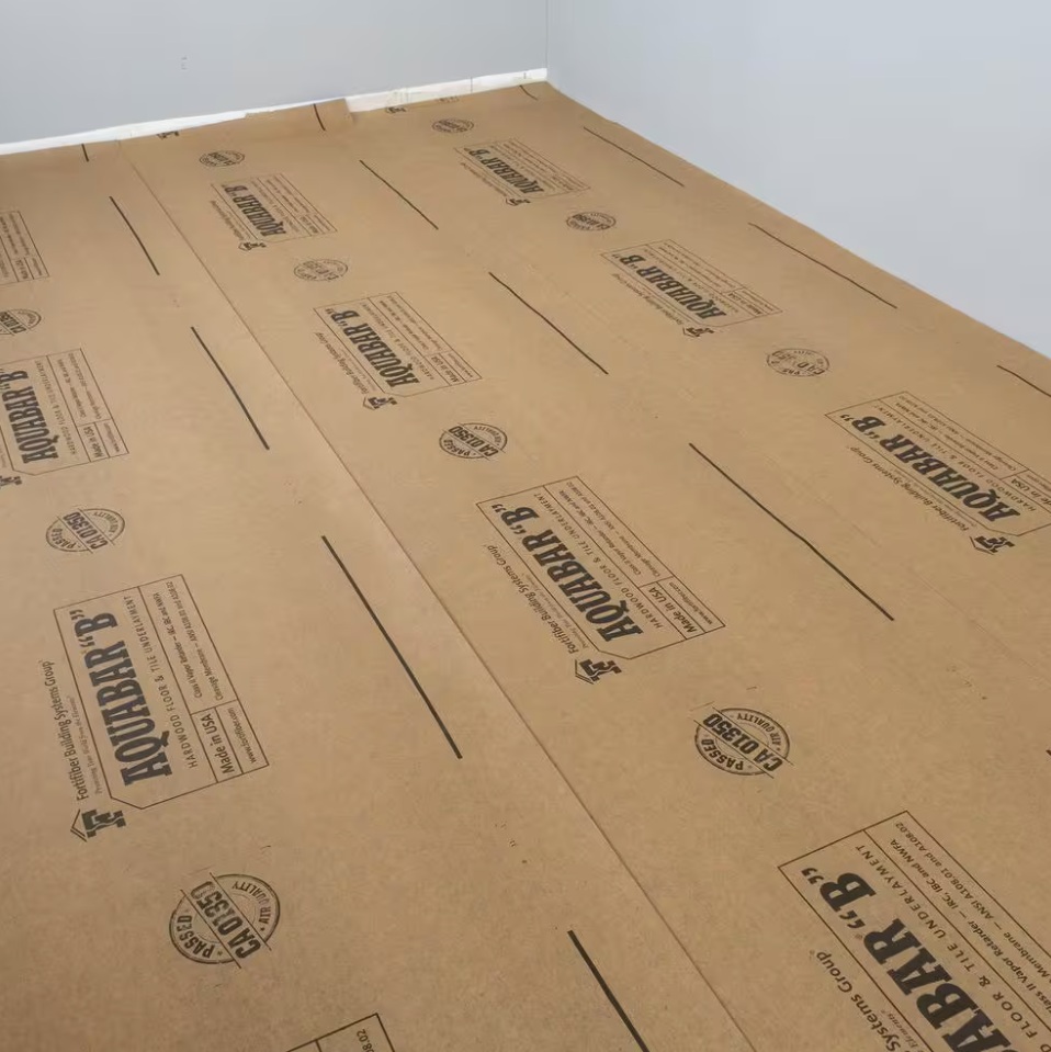 Fortifiber Aquabar B Vapor Barrier Flooring Underlayment 500 Sq Ft Roll Room Scene