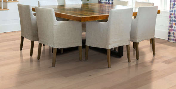 Shaw Pebble Hill Mixed Width: Linen 3/8" x 3", 5", 6" Engineered Hardwood SW742 1086 Room Scene