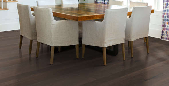 Shaw Pebble Hill Mixed Width: Pumice 3/8" x 3", 5", 6" Engineered Hardwood SW742 7073 Room Scene