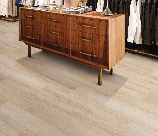 USFloors Coretec Pro Plus Enhanced: Aldergrove Oak Engineered Luxury Vinyl Plank with Cork Comfort VV492-02029 Room Scene