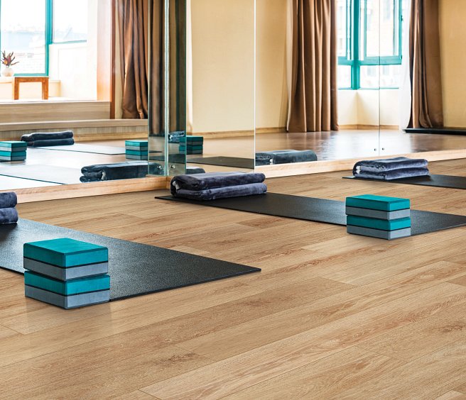 USFloors Coretec Pro Plus Enhanced: Lyric Oak Engineered Luxury Vinyl Plank with Cork Comfort VV492-02027 Room Scene