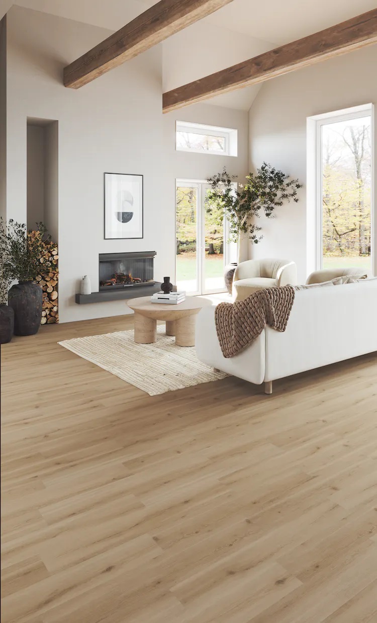 Mannington Adura Max Collection Water Proof Luxury Vinyl Plank: Swiss Oak Truffle MAX742 Room Scene