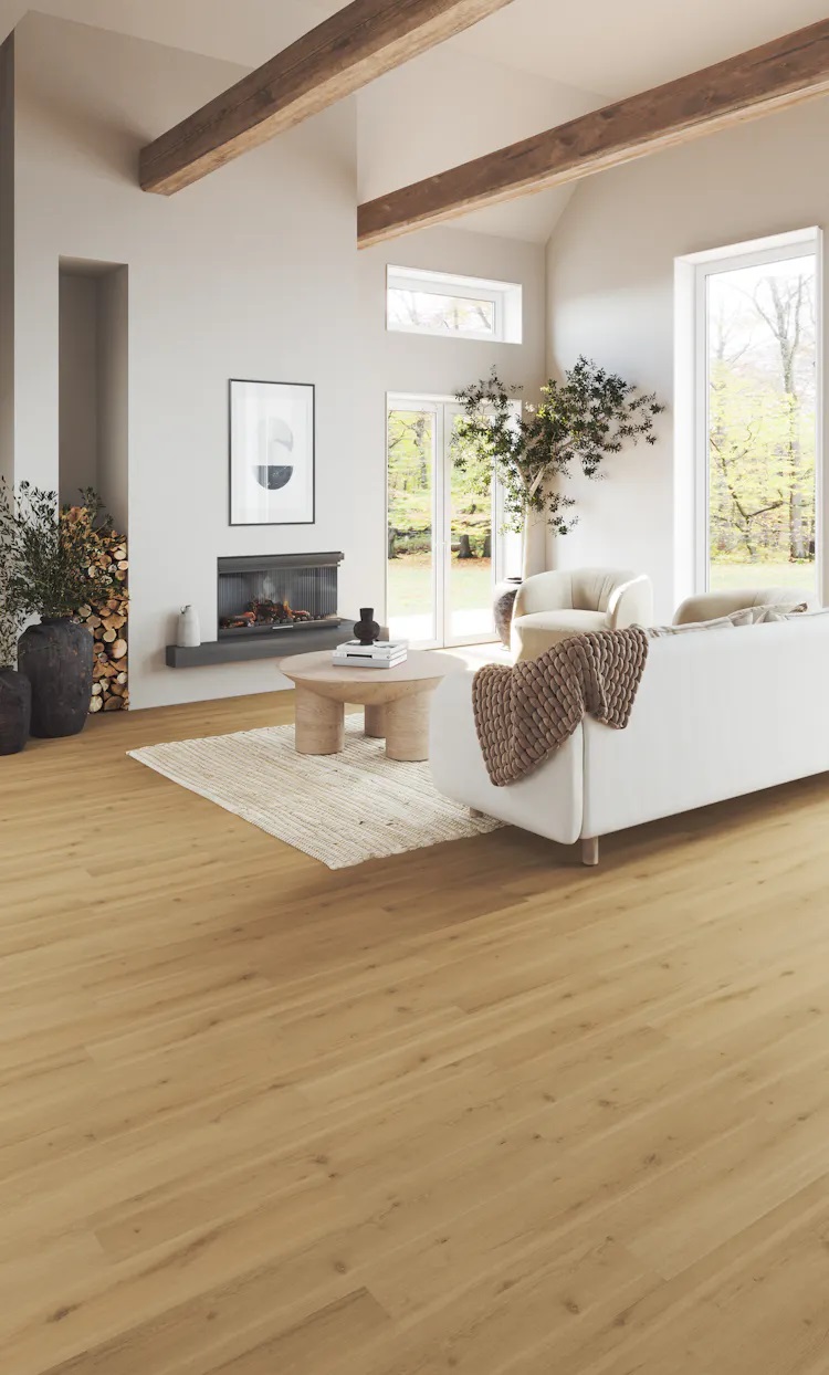 Mannington Adura Rigid Luxury Vinyl Plank: Swiss Oak Nougat RGP741V Room Scene