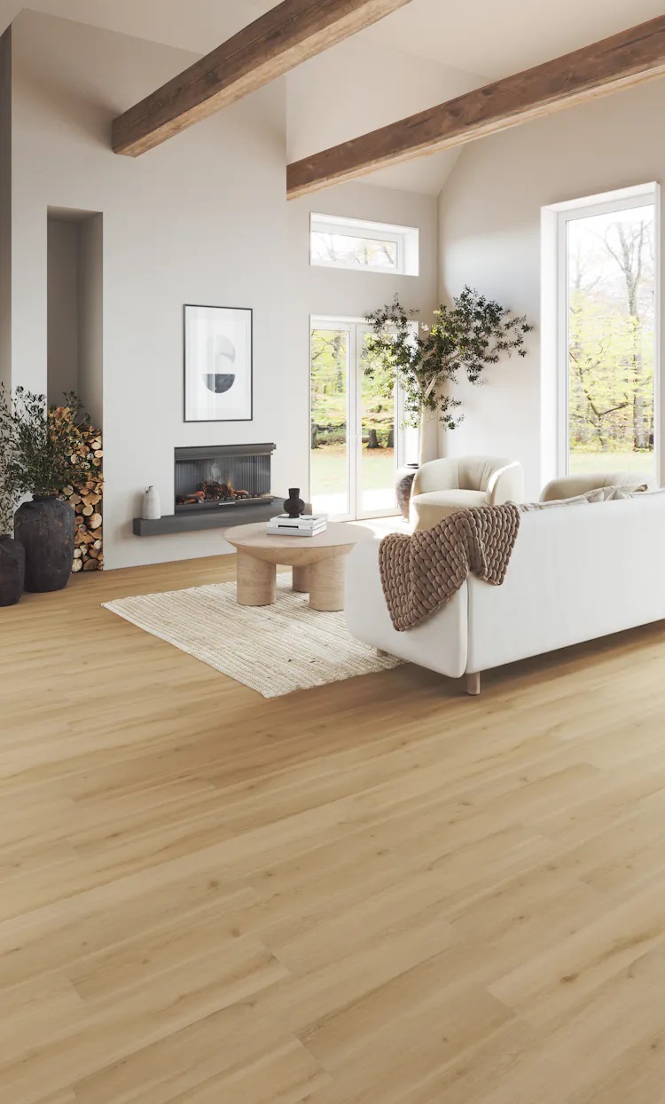 Mannington Adura Rigid Luxury Vinyl Plank: Swiss Oak Praline RGP743V Room Scene