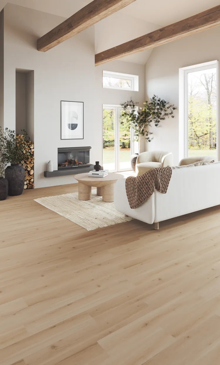 Mannington Adura Flex Luxury Vinyl Plank: Swiss Oak Almond FXP740 Room Scene