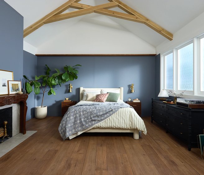 USFloors Coretec Originals Premium: Weathered Oak Engineered Luxury Vinyl Plank CR502-02076 Room Scene