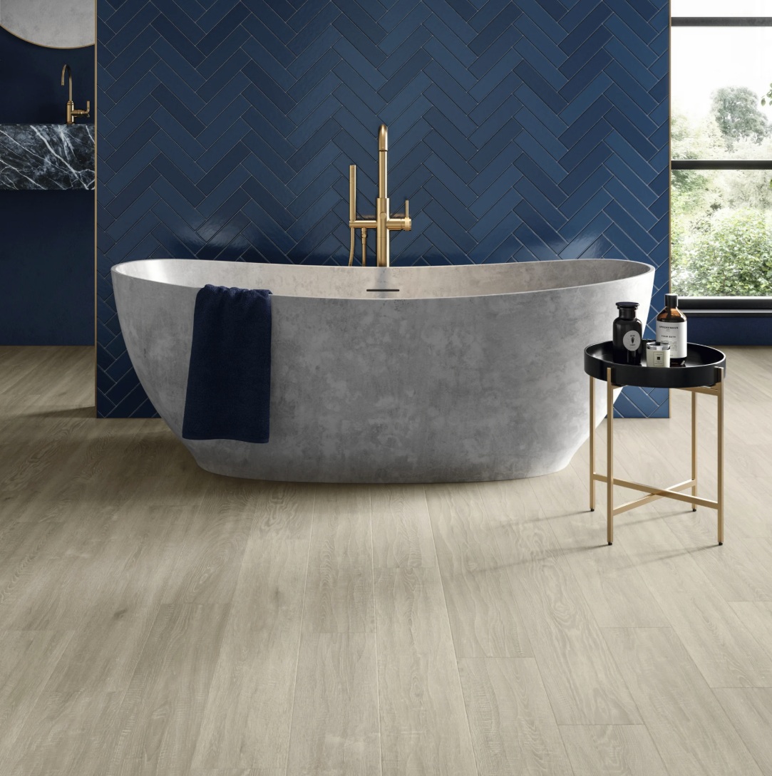 Karndean Art Select Glue Down: Canvas Oak Wood Luxury Vinyl Plank RL34 Room Scene