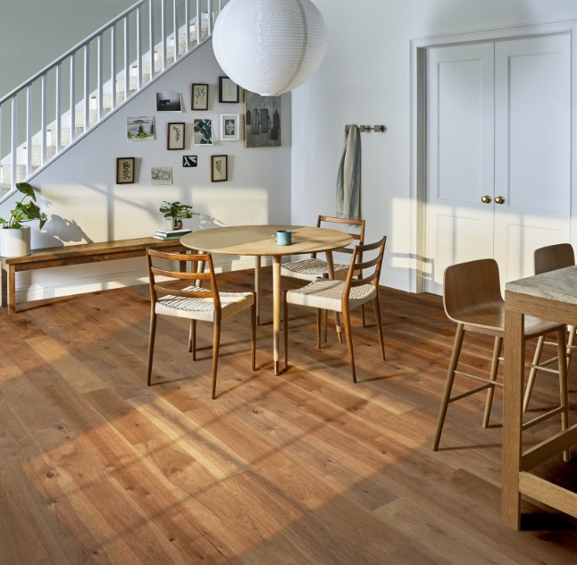 Anderson Tuftex Hardwood Imperial Pecan: Wheat 1/2" x 7.5" Engineered Hardwood AA828-11085 Room Scene