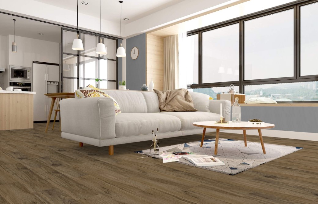 EarthWerks Devan Plank: Torrance Luxury Vinyl Plank EVN 541TS Room Scene