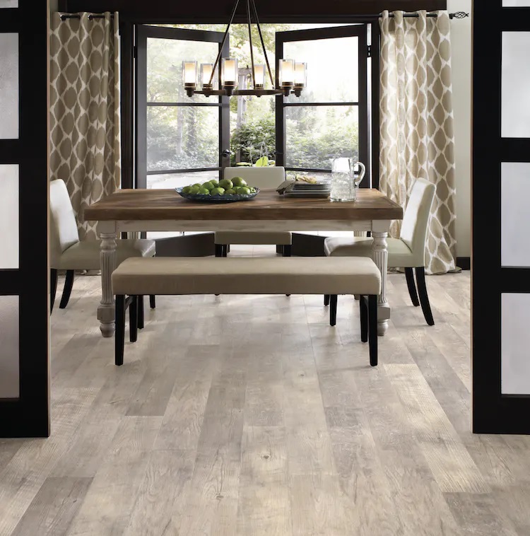 Mannington Adura Max Collection Water Proof Luxury Vinyl Plank: Dockside Seashell MAX030 Room Scene