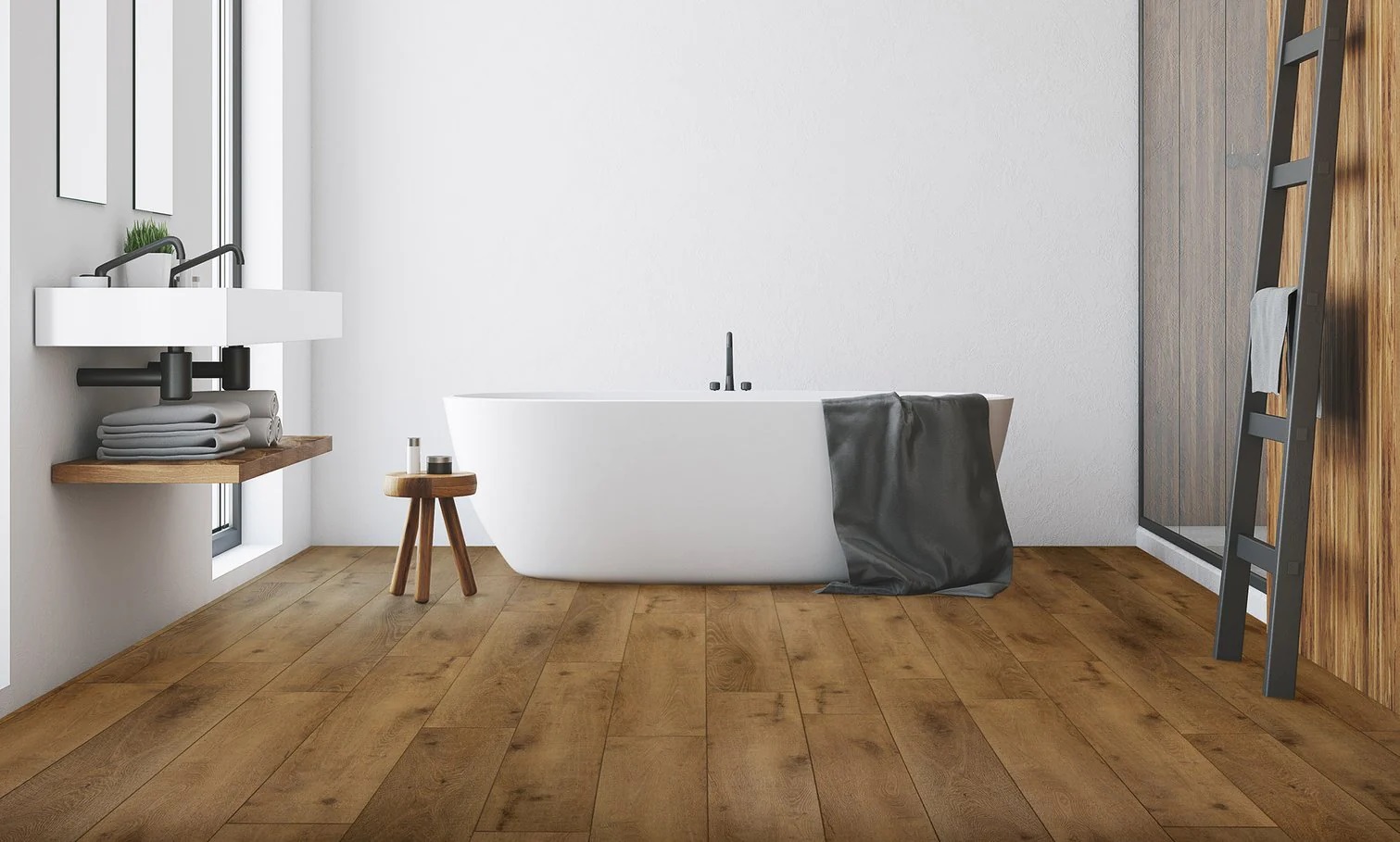 Casabella FirmFit XXL: Wheatland 9" x 60" Waterproof Luxury Vinyl Plank CW2001 Room Scene