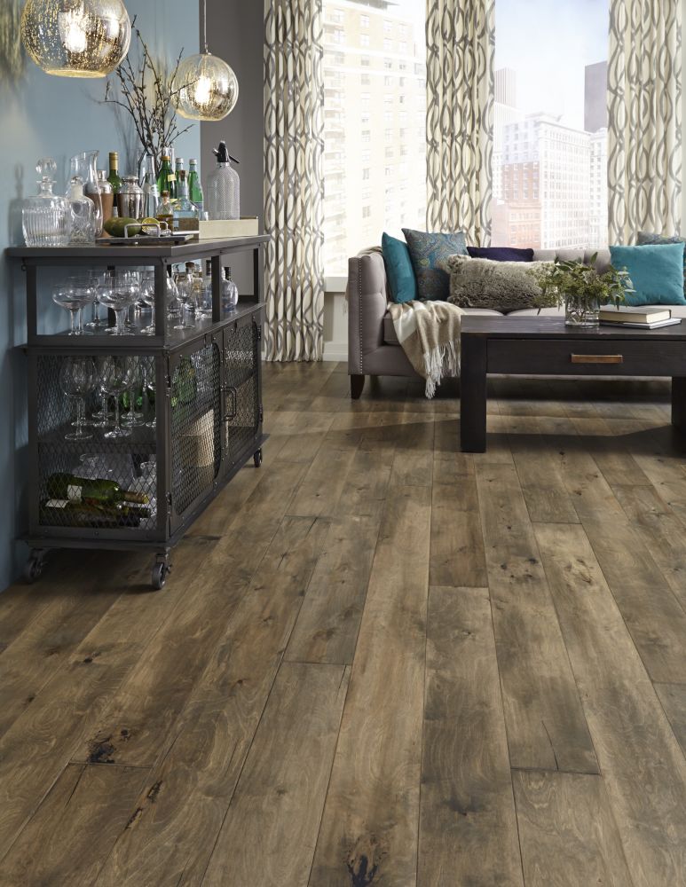 Mannington Iberian Hazelwood: Pecan 3/8" x 6 1/2" Engineered Hardwood LWB06PC1 Room Scene