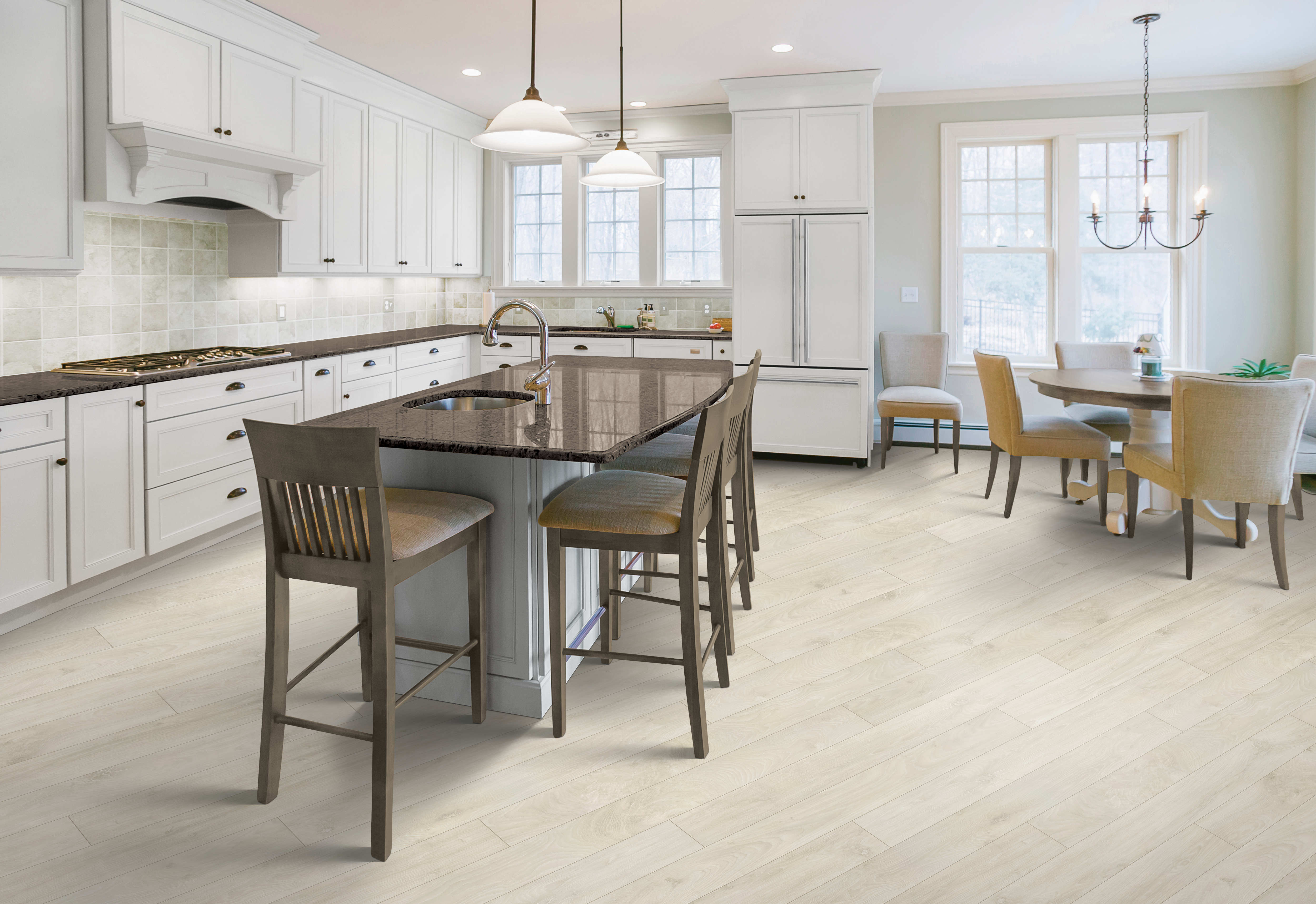Mohawk Revwood Plus: Cypresta Khaki Oak Waterproof Laminate CDL86-02 Room Scene
