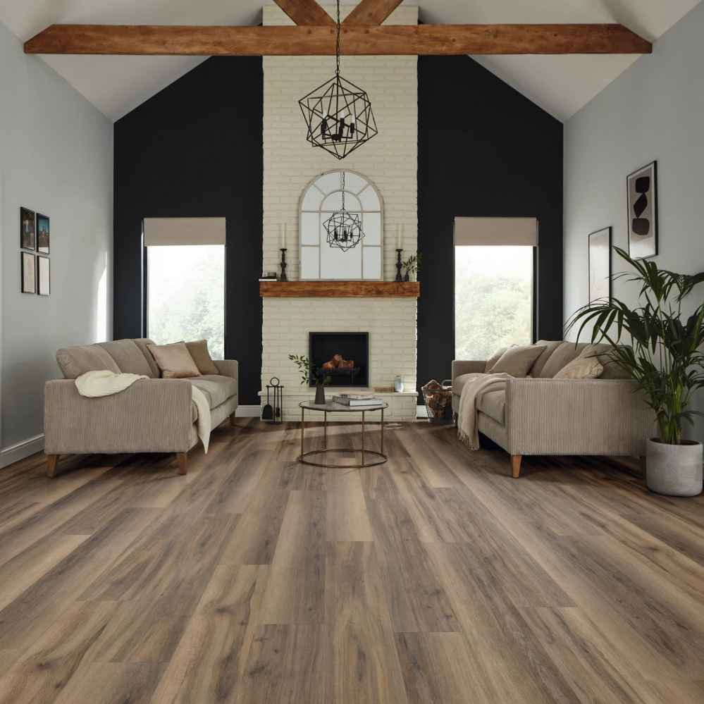 Karndean Korlok Reserve: Smoked American Maple Luxury Vinyl Plank RCP6545 Room Scene