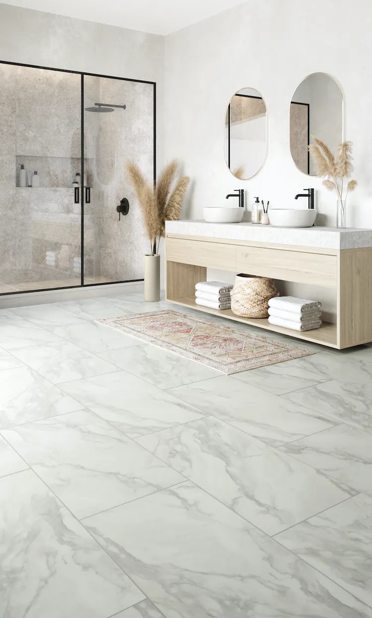 Mannington Adura Max Apex Collection: Artemis Cloud Cover 18" x 36" Waterproof Luxury Vinyl Plank APX140V Room Scene
