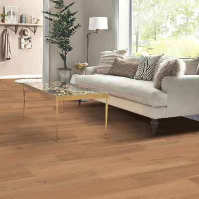 Mannington Restoration Collection: Revival Warmth 12mm Waterproof Laminate 28622V Room Scene