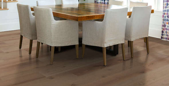 Shaw Landmark Sliced Oak: Great Basin 1/2" x 9 1/4" Engineered Hardwood SW747 5099 Room Scene