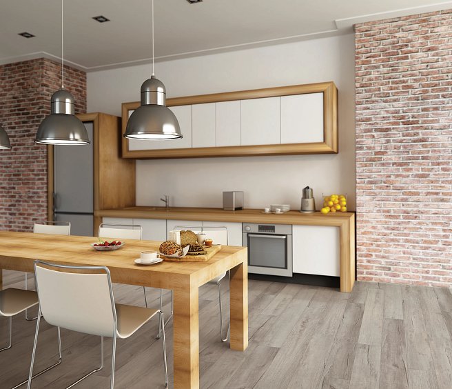 USFloors Coretec Plus Pro: Chesapeake Oak Engineered Luxury Vinyl Plank with Cork Comfort VV017-01001 Room Scene