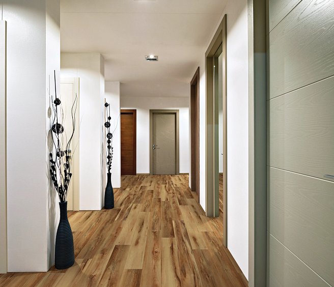USFloors Coretec Plus Pro: Belmont Hickory Engineered Luxury Vinyl Plank with Cork Comfort VV017-01005 Room Scene