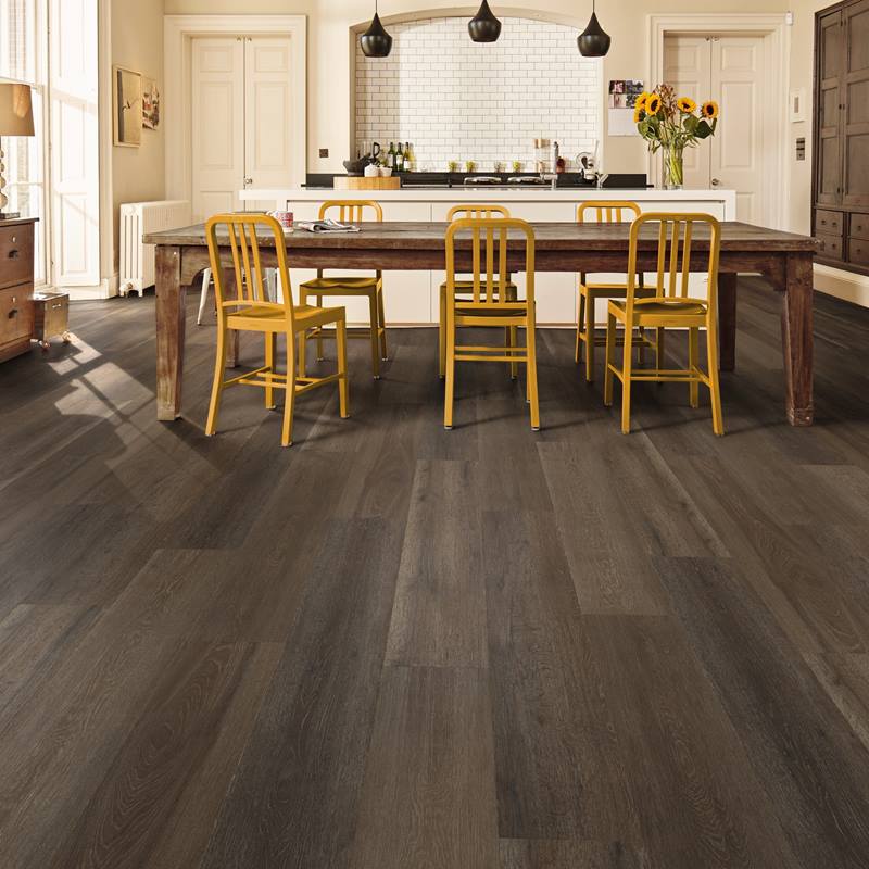 Karndean Korlok Select: Washed Velvet Ash Luxury Vinyl Plank RKP8102 Room Scene