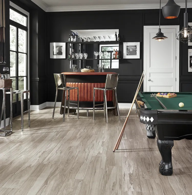 Mannington Adura Max Apex Collection Water Proof Luxury Vinyl Plank: Spalted Wych Elm Dew APX020V Room Scene