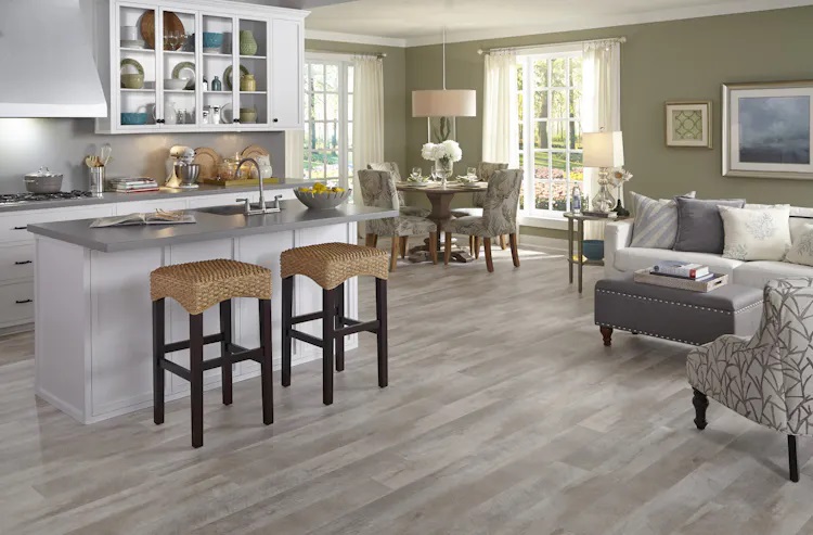 Mannington Adura Rigid Luxury Vinyl Plank: Seaport Surf RGP040 Room Scene