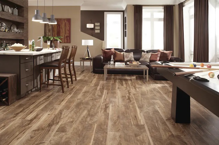 Mannington Adura Flex Luxury Vinyl Plank: Heritage Buckskin FXP610 Room Scene