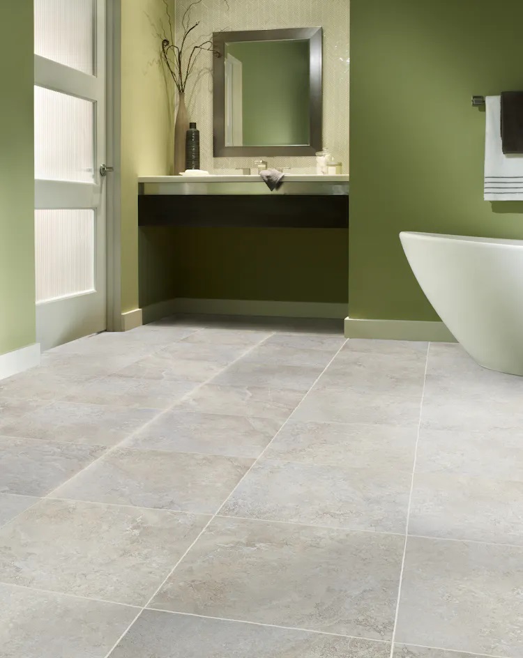 Mannington Adura Flex Luxury Vinyl Tile: Athena Maiden's Veil FXT243 Room Scene