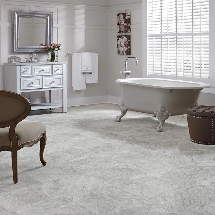 Mannington Adura Flex Luxury Vinyl Tile: Century Pumice FXT380 Room Scene