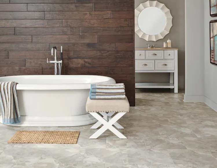 Mannington Adura Flex Luxury Vinyl Tile: Corinthia Amber FXT360 Room Scene