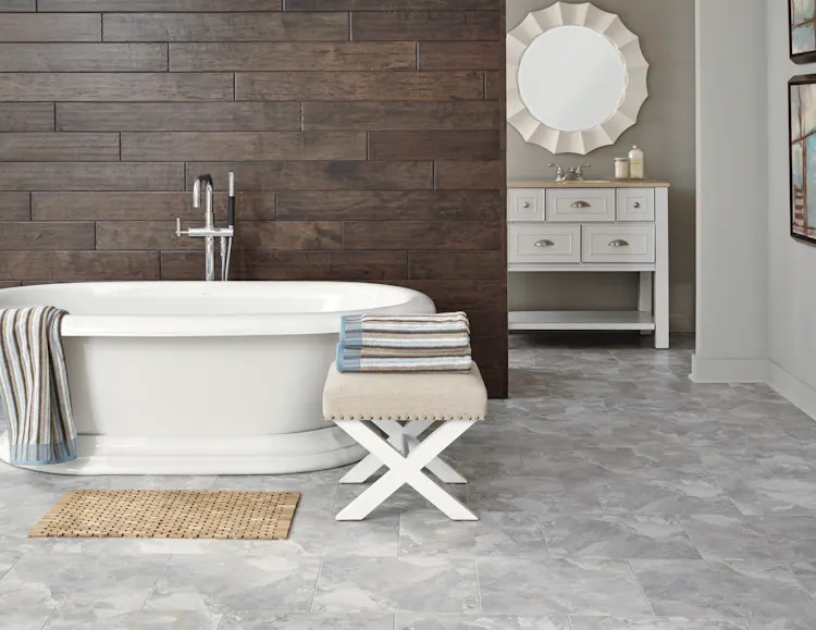Mannington Adura Flex Luxury Vinyl Tile: Corinthia Topaz FXT361 Room Scene