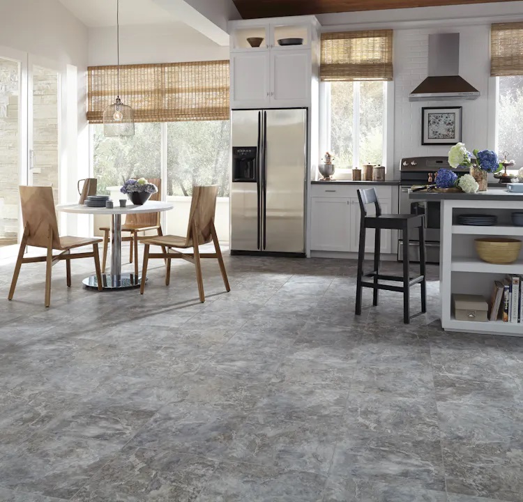 Mannington Adura Flex Luxury Vinyl Tile: Rushmore Cliffside FXT391 Room Scene