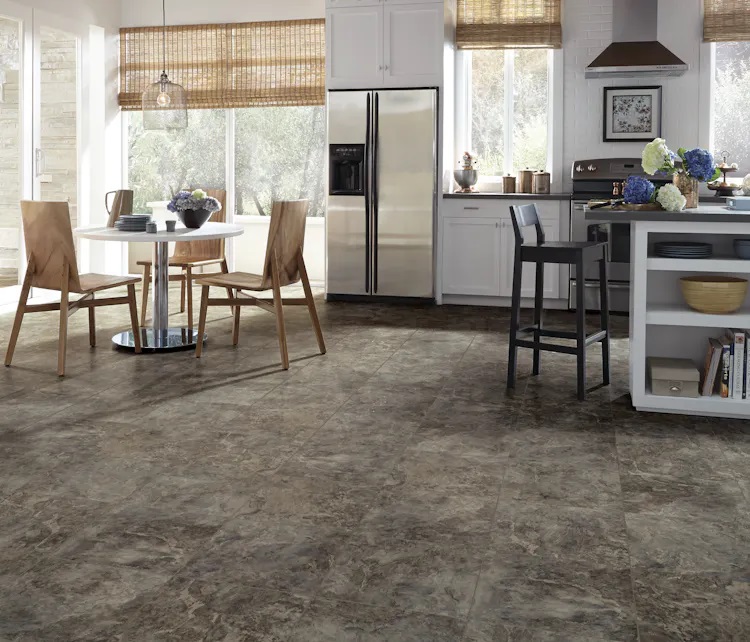 Mannington Adura Flex Luxury Vinyl Tile: Rushmore Black Hill FXT392 Room Scene
