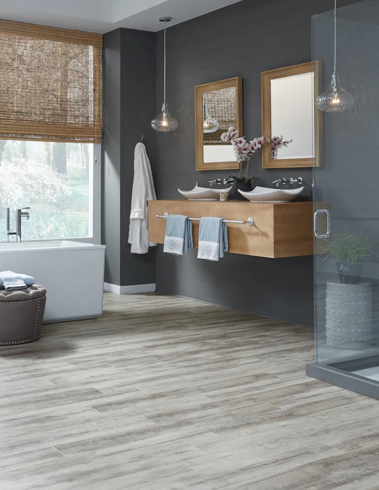 Mannington Adura Flex Rectangles Luxury Vinyl Tile: Cape May Shell FXR681 Room Scene