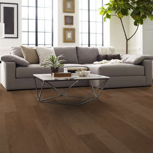 Shaw Epic Plus Riverstone: Vintage 3/8" x 6 3/8" Engineered Hickory Hardwood SW593 7016 Room Scene
